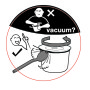 vacum sticker lunch pot