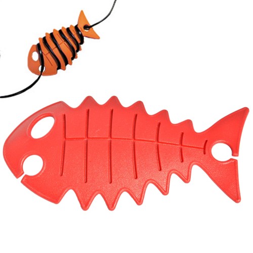 snoeren wegwerken met cable fish rood