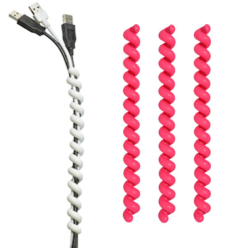 cable twister set fuchsia rood