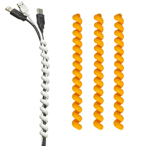 snoeren bundelen met cable twister set geel