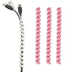 snoeren bundelen met cable twister set roze