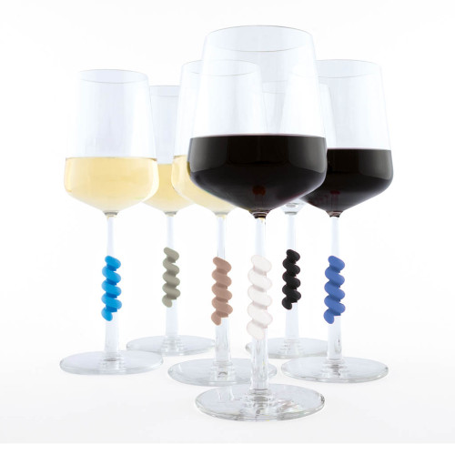 wijnglas markers wine glass twisters klassieke kleuren