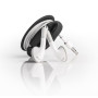 earbud wrap zwart oordopjes zijkant