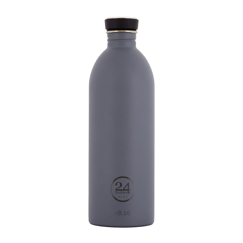 drinkfles 24Bottles grijs liter | Cadeau