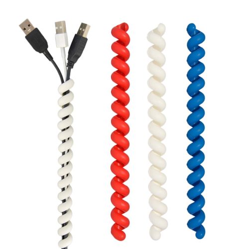 Cable Twister set rood wit blauw