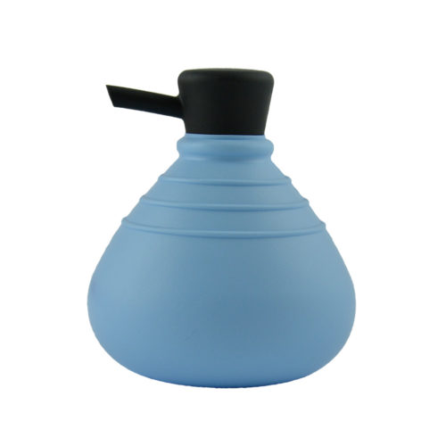 zeeppompje soapbelly licht blauw zwarte dop