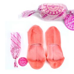 Candy Socks | 1 paar kousenvoetjes / sokjes licht roze