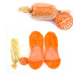 Candy Socks | 1 paar kousenvoetjes oranje