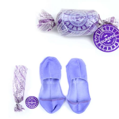 Candy Socks | 1 paar kousenvoetjes/ sokjes paars