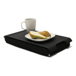 Bosign anti-slip mini laptray - dienblad met kussen zwart / zwart