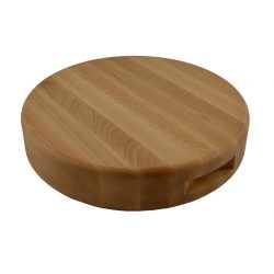 hakblok beukenhout met uitsparingen | Ø 38 cm x D 7,5 cm