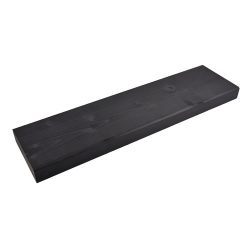 wandplank zwart gebeitst | L 55 x B 14,2 cm