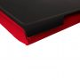 laptray zwart - rood detail