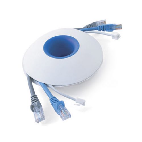 Snoeren oprollen met XL Cable organizer - Wit / Blauw