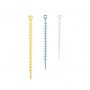 q-knots wit, geel, turquoise,