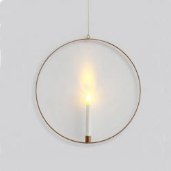 Candle Ring - Metaal - LED kaars - Met afstandsbediening - Ø 45 cm