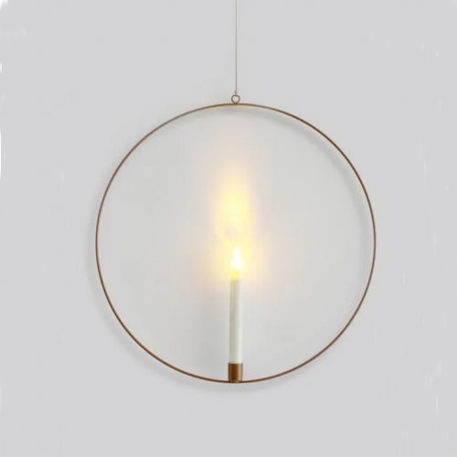 Candle Ring - Metaal - LED kaars - Met afstandsbediening - Ø 45 cm