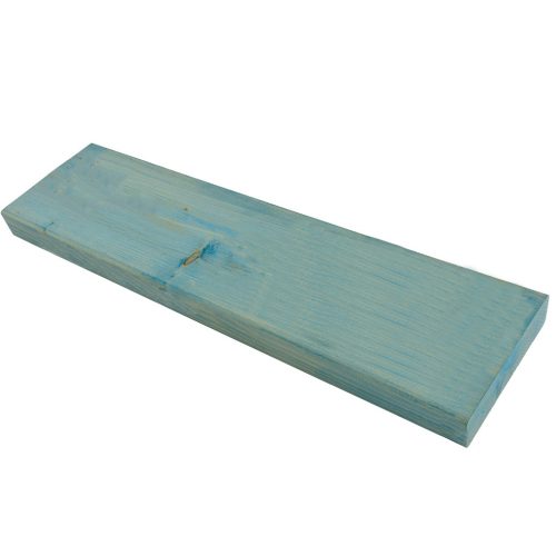 Tuin/wandplank - Blauw gebeitst - L 55 x B 15 cm