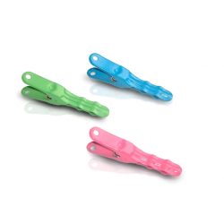 Clippe set 3 clips groen, roze, blauw
