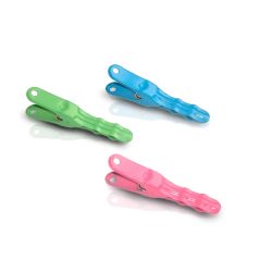 Clippe set 3 clips groen, roze, blauw