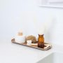 Countertop tray Curveline walnoothout badkamer impressie 1