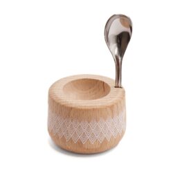 G.O. Eierdop met lepetje naturel hout
