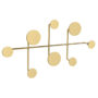 kapstok metaal goud - 8 gouden metalen ronde knoppen - 9612